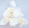 1.5" Ivory Circle Organza Flowers - Pack of 12