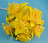 1.5" Gold Yellow Organza Silk Flowers - Pack of 72