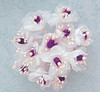 1" Purple Satin Ribbon Flowers with Pearl - Pack of 144