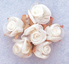 3/4" Ivory Satin Silk Flowers - Pack of 72