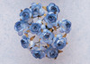 1/2" Blue Small Tea Rose Mulberry Craft Paper Flowers - Pack of 144 1/2" Blue Small Tea Rose Mulberry Craft Paper Flowers - Pack of 144