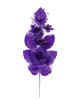 6" Purple Silk Corsage Flowers with Pearl Spray - Pack of 12