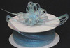 1/8"x50 yards Light Blue Organza Pull Bows Ribbon with Iridescent Edge - Pack of 7 Rolls