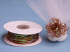 1/8"x50 yards Copper Organza Pull Bows Ribbon with Iridescent Edge - Pack of 7 Rolls