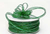 1/8"x50 yards Emerald Organza Pull Bows Ribbon with Iridescent Edge - Pack of 7 Rolls