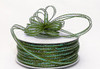 1/8"x50 yards Moss Green Organza Pull Bows Ribbon with Iridescent Edge - Pack of 7 Rolls