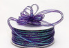 1/8"x50 yards Purple Organza Pull Bows Ribbon with Iridescent Edge - Pack of 7 Rolls