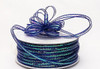 1/8"x50 yards Royal Blue Organza Pull Bows Ribbon with Iridescent Edge - Pack of 7 Rolls