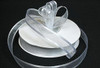 3/8"x25 yards White Organza Satin Edge Gift Ribbon - Pack of 15 Rolls