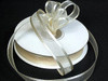 5/8"x25 yards Ivory Organza Satin Edge Gift Ribbon - Pack of 10 Rolls