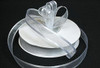 5/8"x25 yards White Organza Satin Edge Gift Ribbon - Pack of 10 Rolls