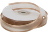 7/8"x25 yards Toffee Organza Satin Edge Gift Ribbon - Pack of 7 Rolls