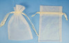 3"x4" Ivory Sheer Organza Bags with Glitter - Pack of 72