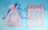 4"x6" Lavender Sheer Organza Bags with Glitter - Pack of 72
