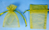 4"x6" Olive Sheer Organza Bags with Glitter - Pack of 72