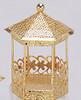 3 1/4" Gold Metal Wedding Gazebo - Pack of 12 Pieces