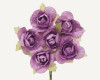 1.25" Lavender Big Rose Paper Craft Flowers - Pack of 72