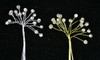 Rhinestone Floral Picks on 5" Silver Wire - Pack of 72 Rhinestone Picks
