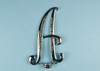 4" Silver Rhinestone Cake Topper Letter "A"