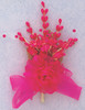 7" Fuchsia Bridal Corsage Silk Spray Flowers - Pack of 12