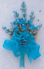 7" Turquoise Bridal Corsage Silk Spray Flowers - Pack of 12