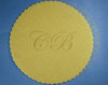 9" Diameter Light Yellow Fabric Wedding Glitter Tulle Circles - Pack of 240