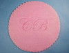 9" Diameter Pink Fabric Wedding Glitter Tulle Circles - Pack of 240
