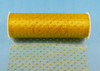 6"x6 yards (18 FT) Dark Yellow Sparkle Organza Rolls with Dark Yellow Glitter Dots - Pack of 6 Spools