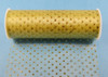6"x6 yards (18 FT) Light Yellow Sparkle Organza Rolls with Light Yellow Glitter Dots - Pack of 6 Spools