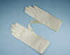 Ivory 4-7 Years Old Kids Satin Gloves Wrist Length - Pack of 12 Pairs