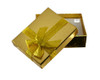 3.5" Gold Shiny Paper Gift Box with Ribbon - Pack of 12