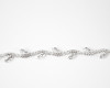 3/8" Clear Crystal Rhinestone Trim - 1 Yard Silver Chain Trim