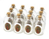 50ml Our Lady of Guadalupe Round Glass Bottle with Cork Top - Set of 12 Bottles