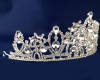 Silver Crystal Rhinestone Tiara (TU004)