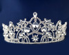 Silver Crystal Rhinestone Tiara (TU004)