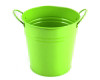 4" Apple Green Metal Bucket - Pack of 10