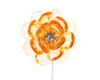 2" Orange Acrylic Flowers with Rhinestone - Pack of 12