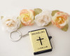 2.5" Gold Spanish Bible Keychain Favor - Pack of 12