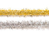 5/8" x 20 Yards Gold Fuzzy Tinsel Trim - Pack of 5