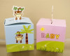 2" Baby Shower Paper Favor Box "Monkey" - Pack of 50