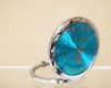 3” Turquoise Quinceanera Compact Mirror - 12 Mis Quince Compact Hand Mirrors