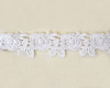 3/4"x30 Yards White Venise Lace Trim - Rose Venice Lace Wholesale