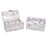 3.5 x 2 x 2 Inch Silver Treasure Chest Gift Favor Box - Pack of 12