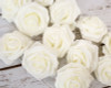 2 3/4" Ivory Rose Foam Flowers - Pack of 120 Pieces