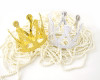 Silver/Silver Plastic Crown - Pack of 12