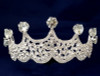 Silver Crystal Rhinestone Crown Tiara (TV041)