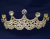 Gold Crystal Rhinestone Crown Tiara (TV041)