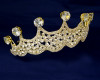 Gold Crystal Rhinestone Crown Tiara (TV041)