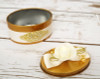 3.5" Gold Embellished Oval Metal Tin Favor Box - Pack of 12