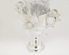 4" x 7.5" Silver Holy First Communion Cup Organza Bag Favor Trinket Box  - Pack of 12